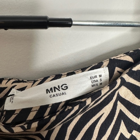 Mango | Animal Print Wrap Detail Skirt Small - Picture 6 of 10